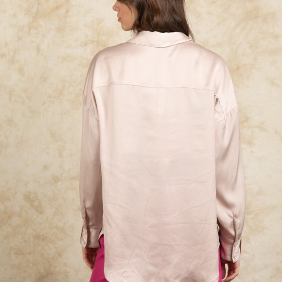 Silk Button-Up - Picture 3 of 4